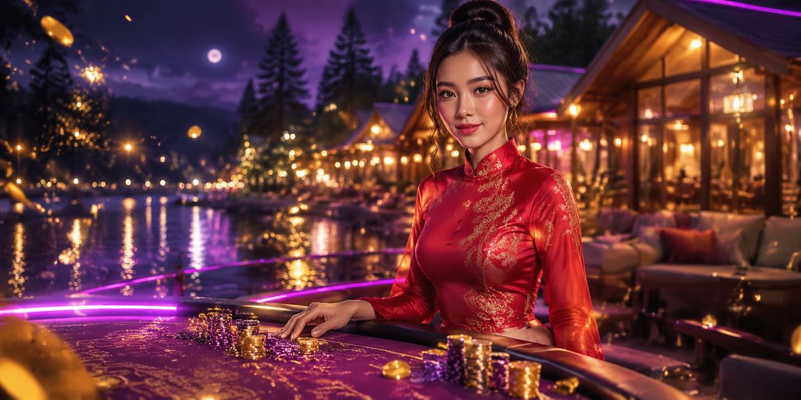 Người chơi tại Đà Lạt tham gia casino trực tuyến với trang phục áo dài truyền thống