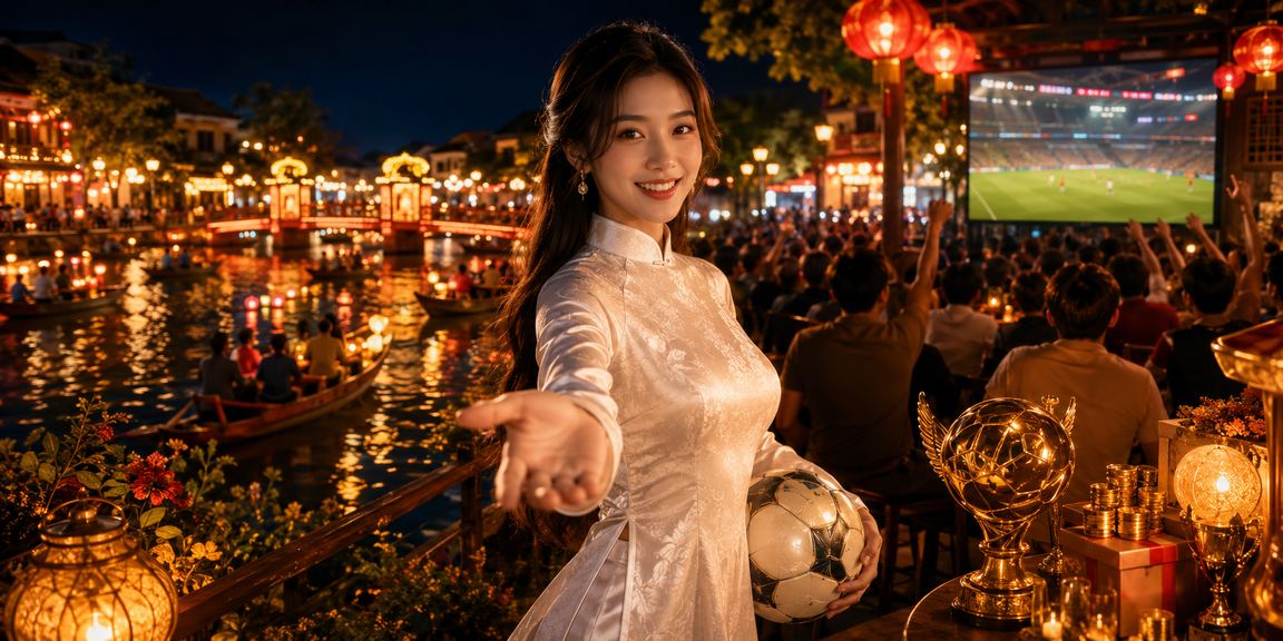Người hâm mộ bóng đá tại Hội An cổ vũ và đặt cược thể thao trực tuyến